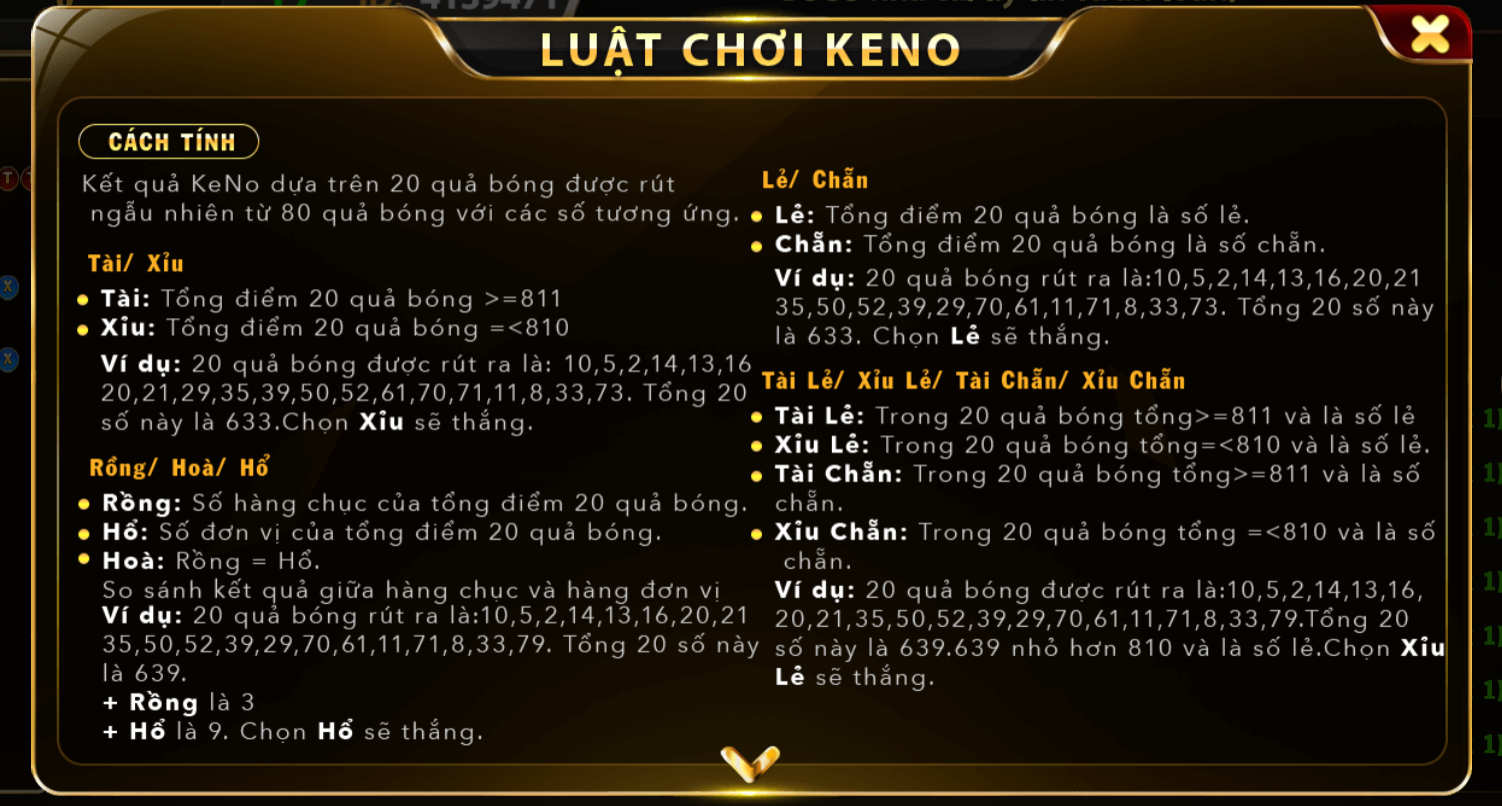 Những lưu ý khi chơi Keno ở Go 88