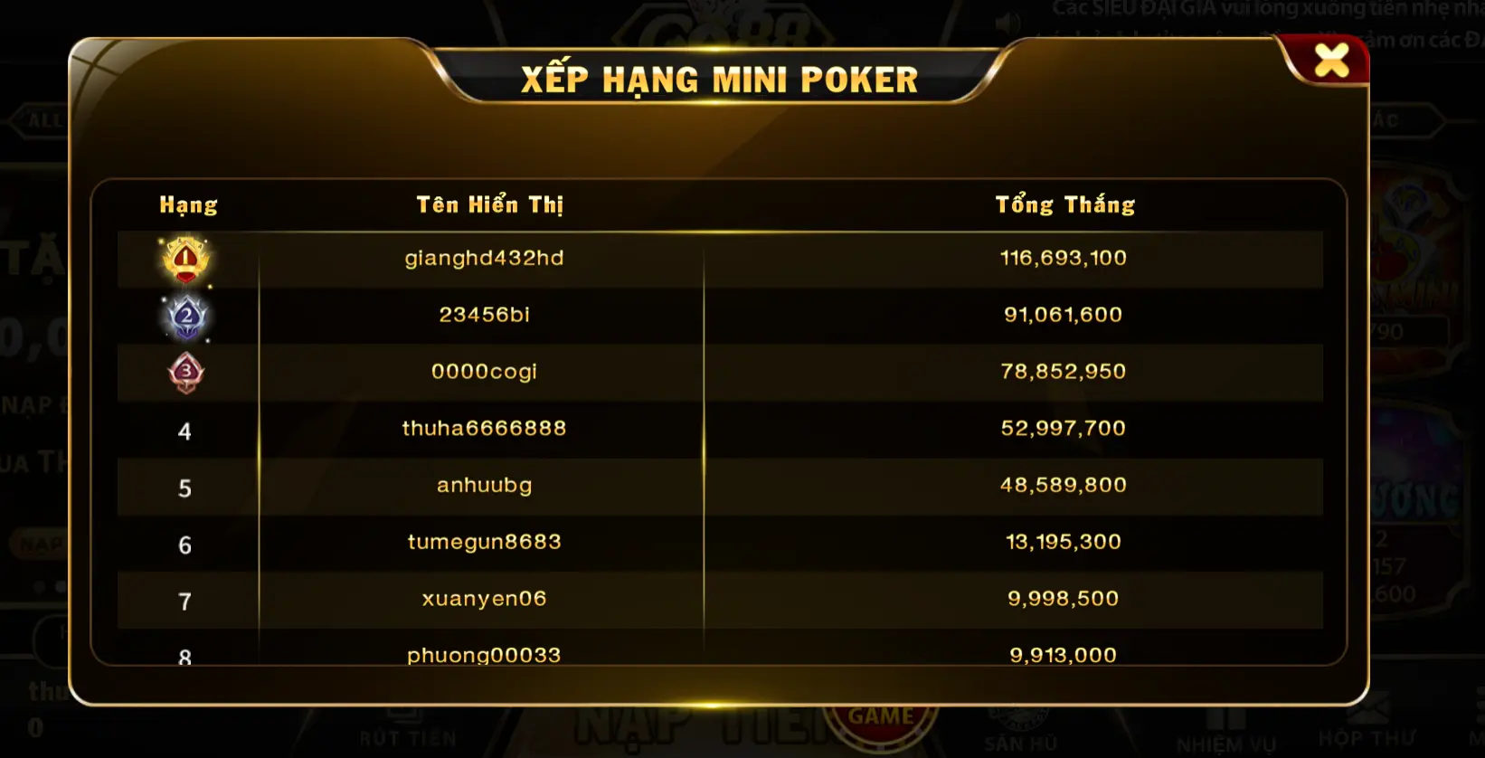 Một số lưu ý khi chơi game Mini Poker