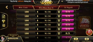 Những thuật ngữ được dùng trong Poker tại Go 88